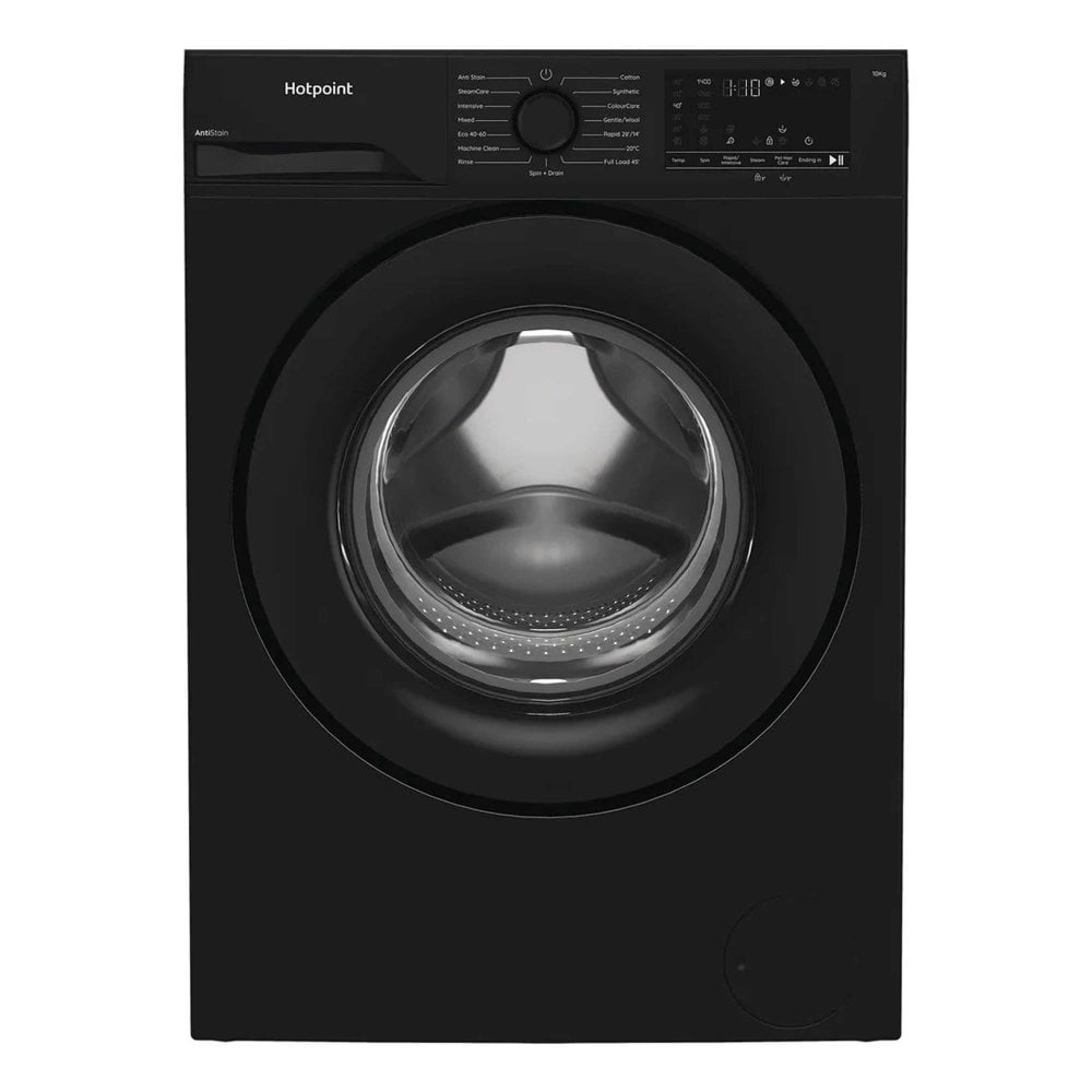 Hotpoint AntiStain 10kg 1400 Spin Washing Machine – Black