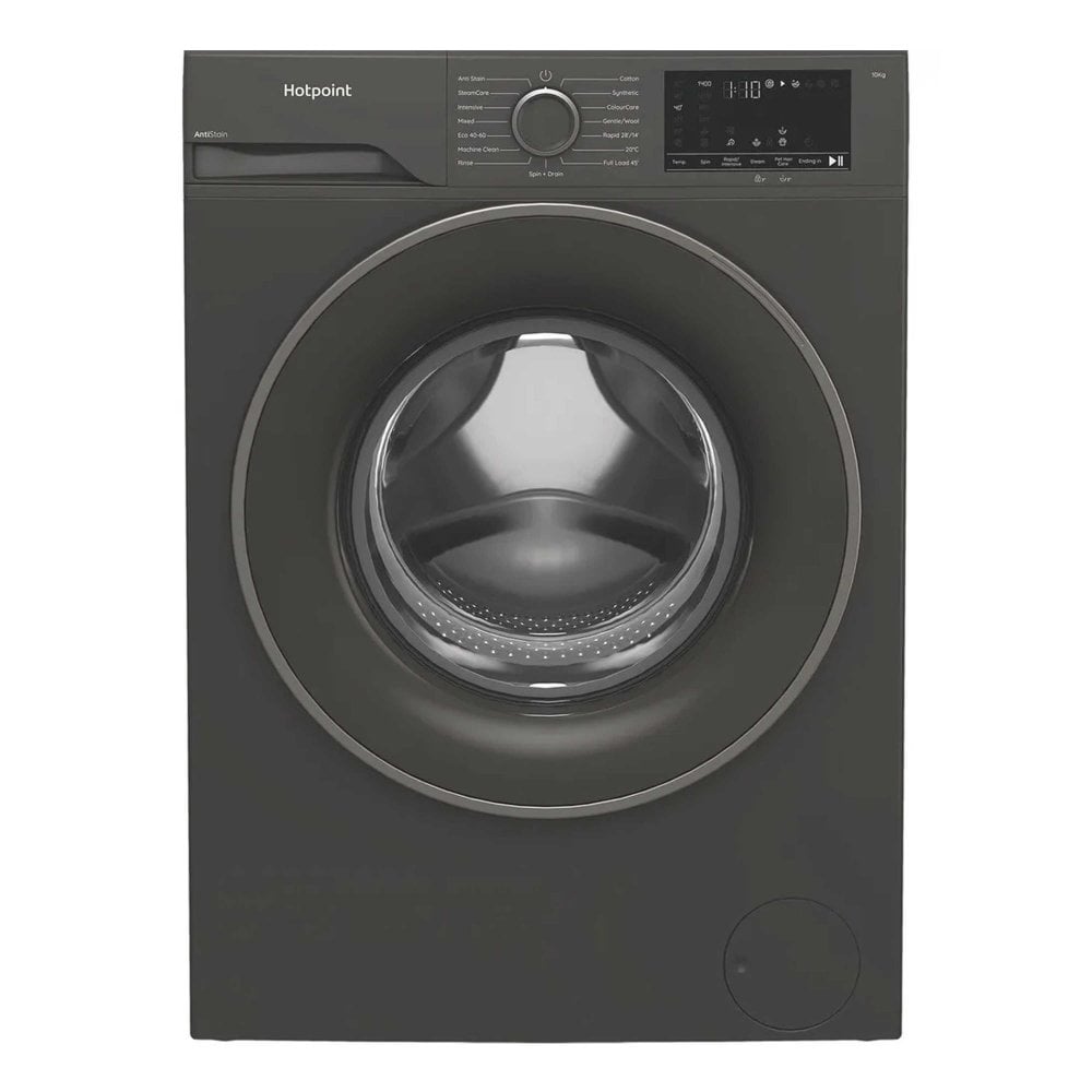 Hotpoint AntiStain 10kg 1400 Spin Washing Machine – Graphite