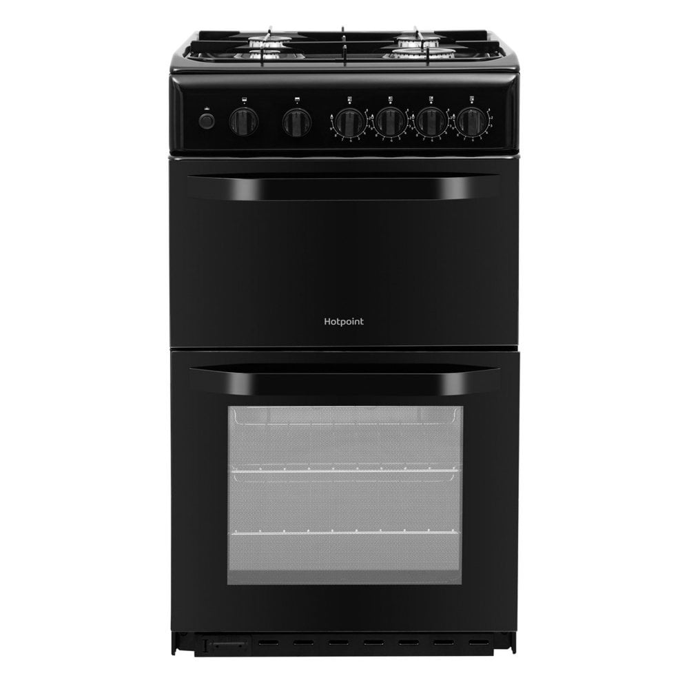 Hotpoint HD5G00KCB 50cm Gas Cooker with Full Width Gas Grill - Black