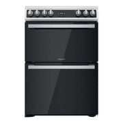 Hotpoint HDT67V9H2CW UK 60cm Double Electric Cooker - White