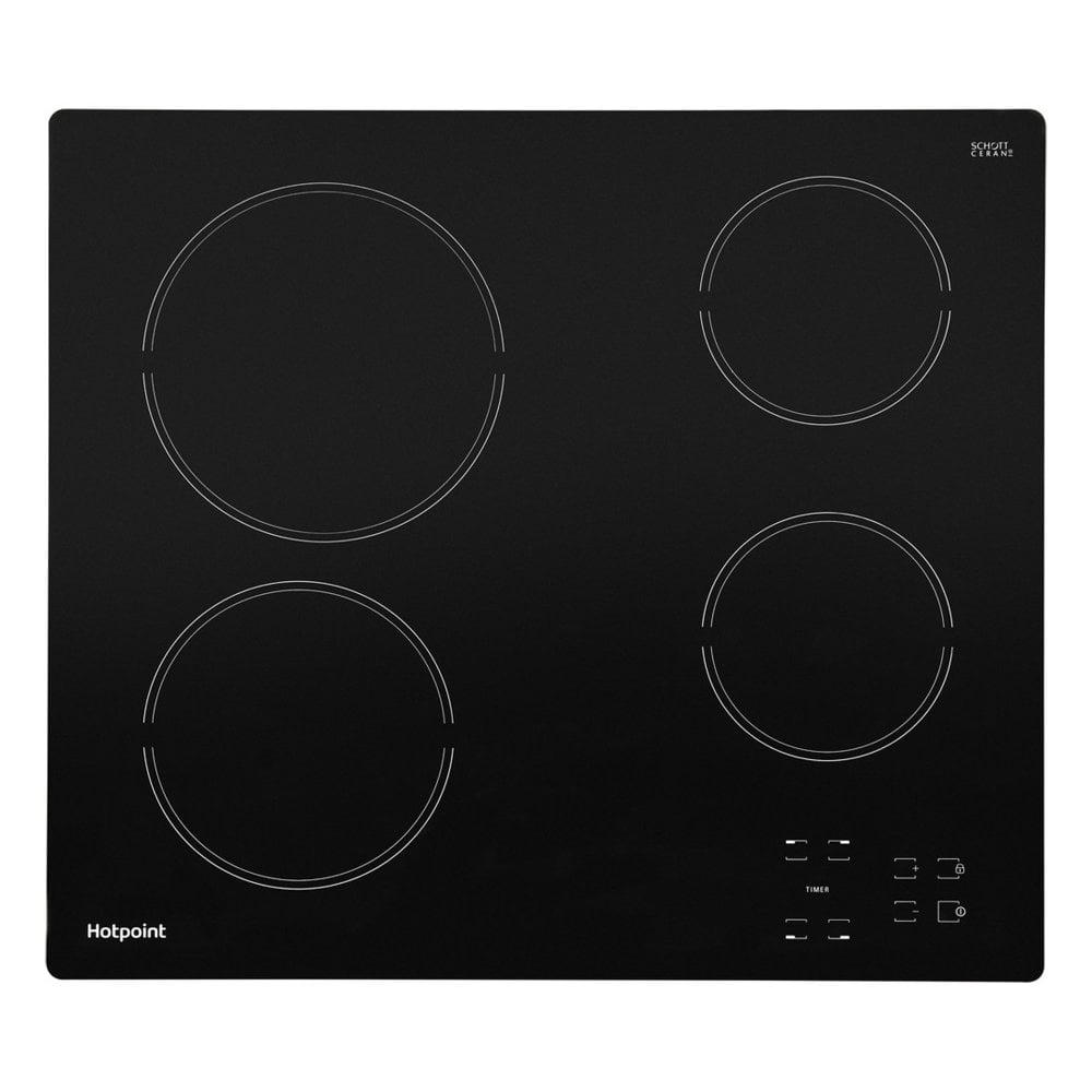 Hotpoint HR612CH 58cm Frameless Ceramic Touch Control Hob - Black