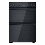 Indesit IT60V9KMB/UK 60cm Twin Cavity Cooker with Hydro Cleaning - Black