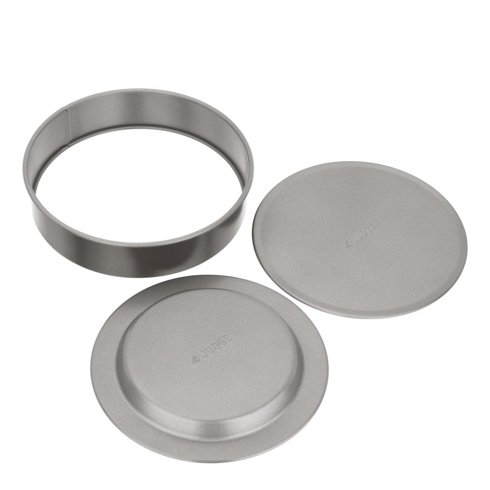 Judge Bakeware Round Flan Sandwich Tin, Loose Base Non-Stick 20cm JB47