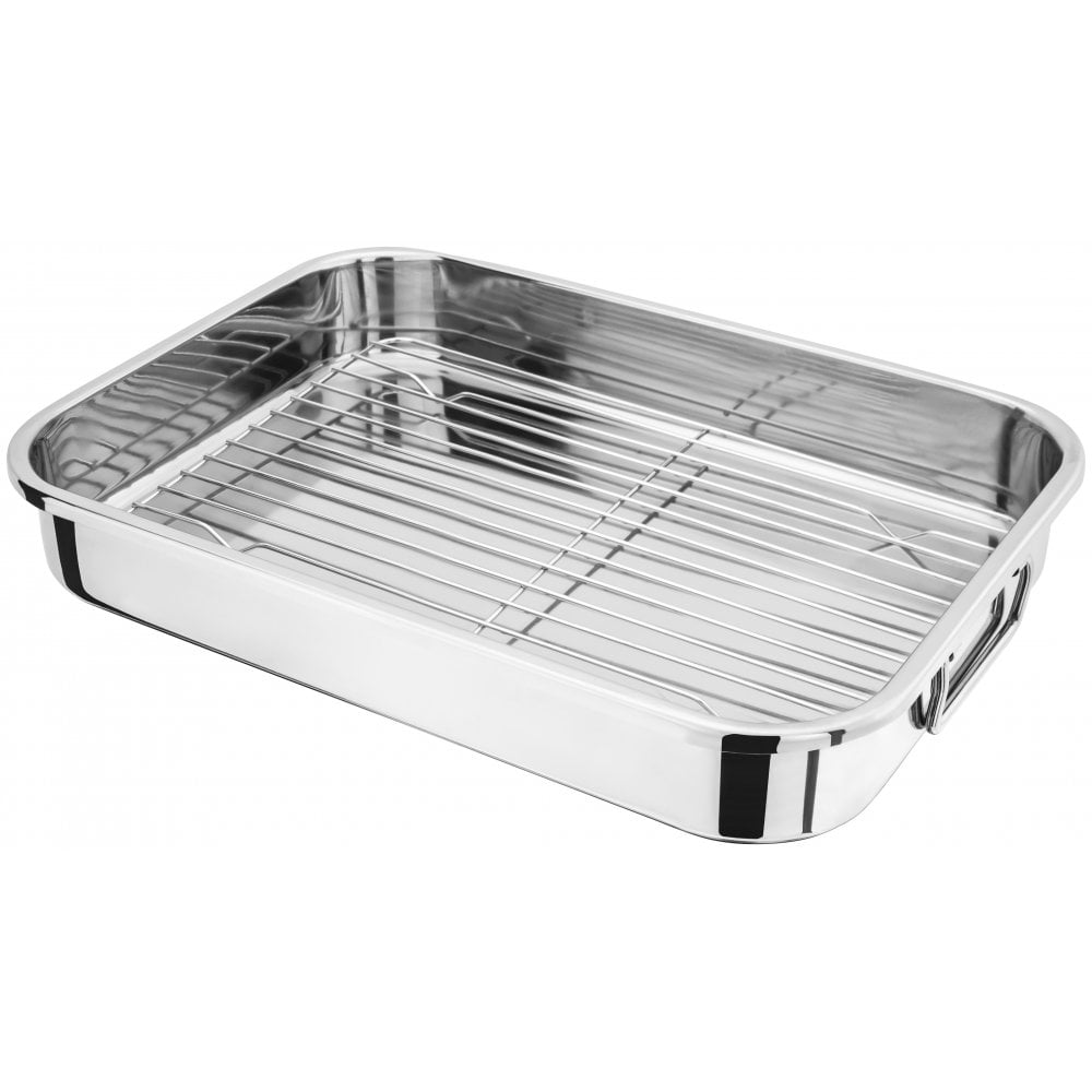 Judge Speciality Cookware Roasting Pan with Rack 42x30x6.5cm