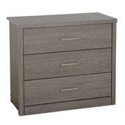 Lisbon 3 Drawer Chest in Black Wood Grain