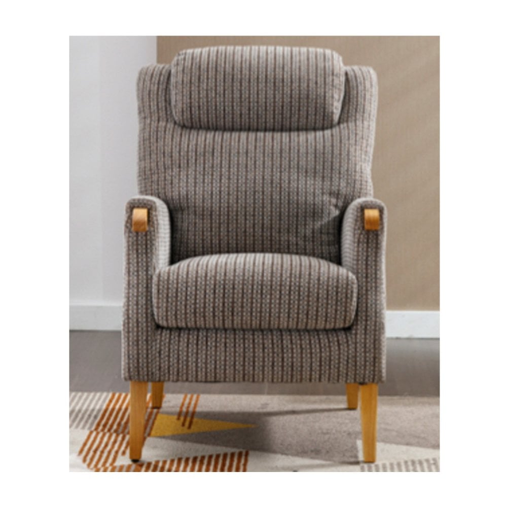 Lisbon Fireside Armchair - Latte