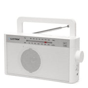 Lloytron N2408WH 2 Band Rhythm Rechargeable Portable Radio - White