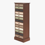 Loft Pine Wood Sage Multicoloures 13 Drawer Unit