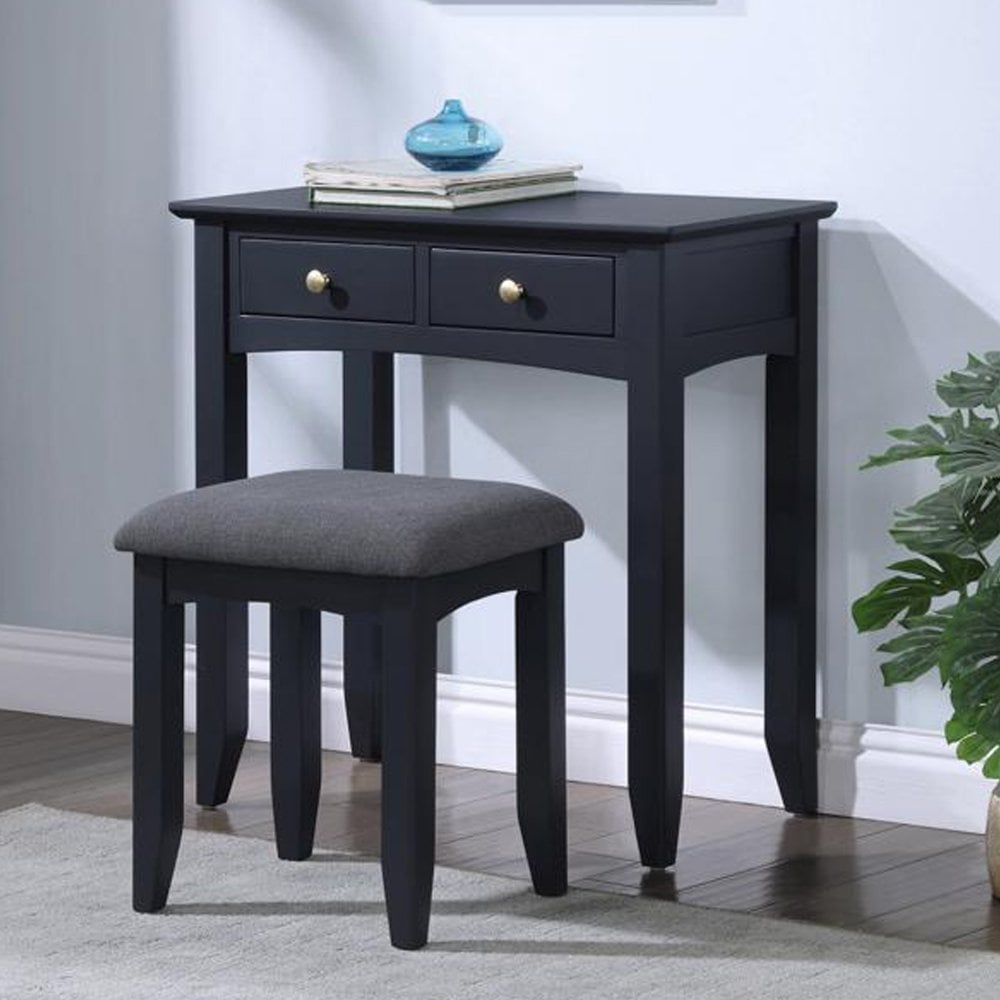 Luciana Dressing Table Set - Off Black