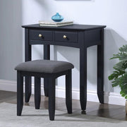 Luciana Dressing Table Set - Off Black