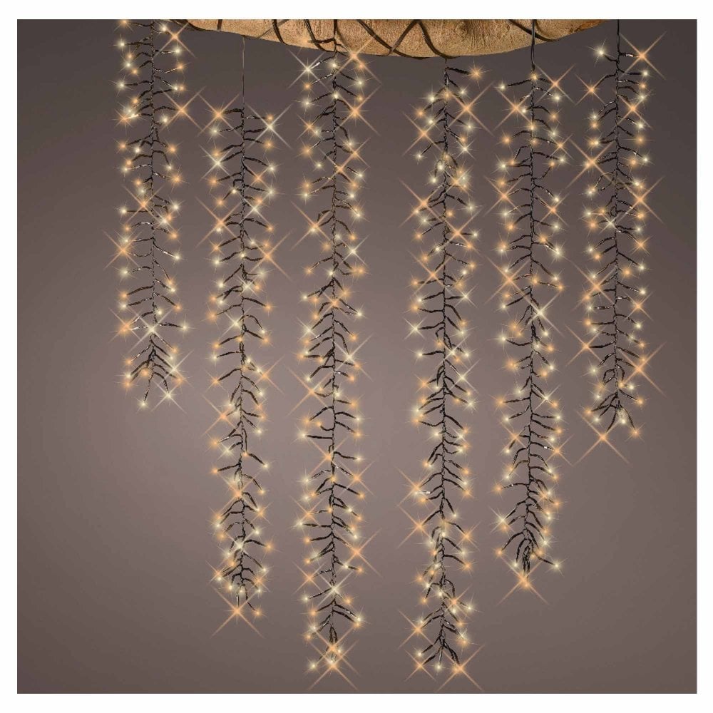 Lumineo 480 LED Tree Cascade Cluster Lights - Warm White/Classic Warm