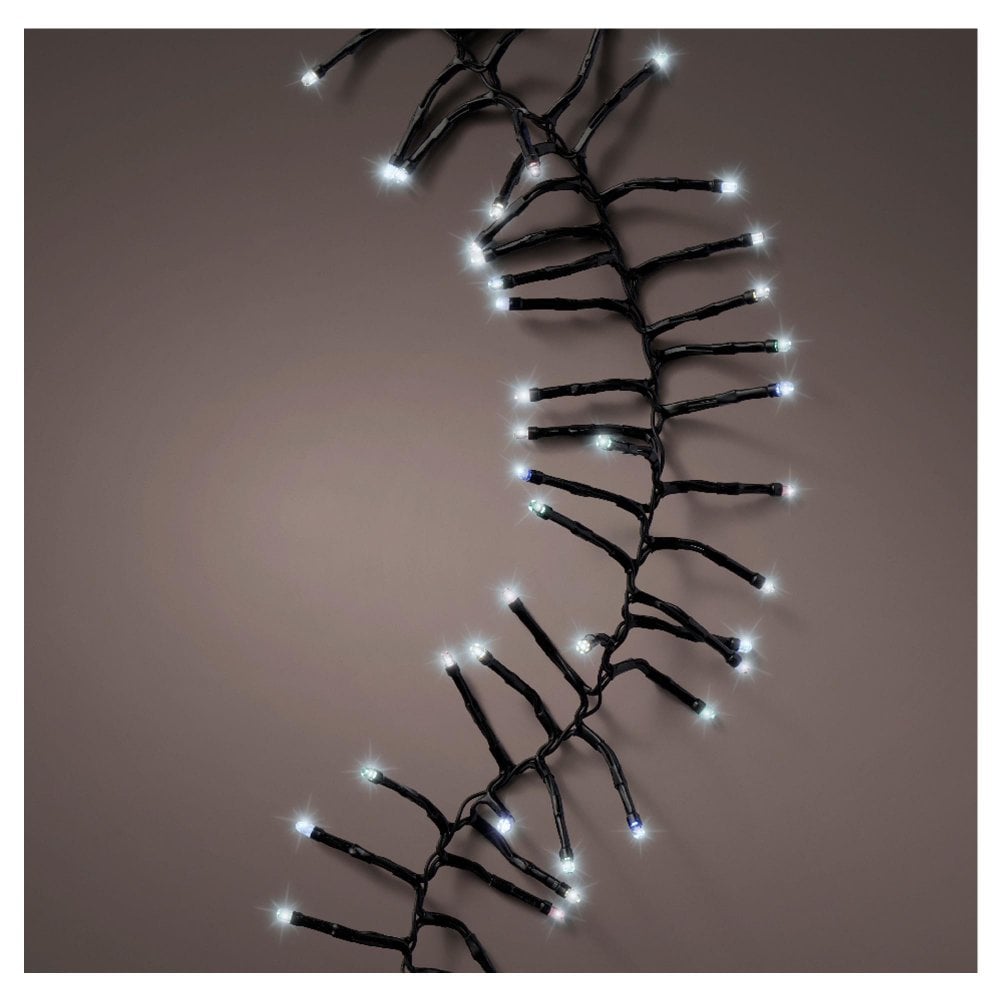 Lumineo Durawise 600 LED Cluster Twinkle Lights - Black/Cool White