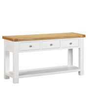 Mayfair Large Console Table - Oak/White