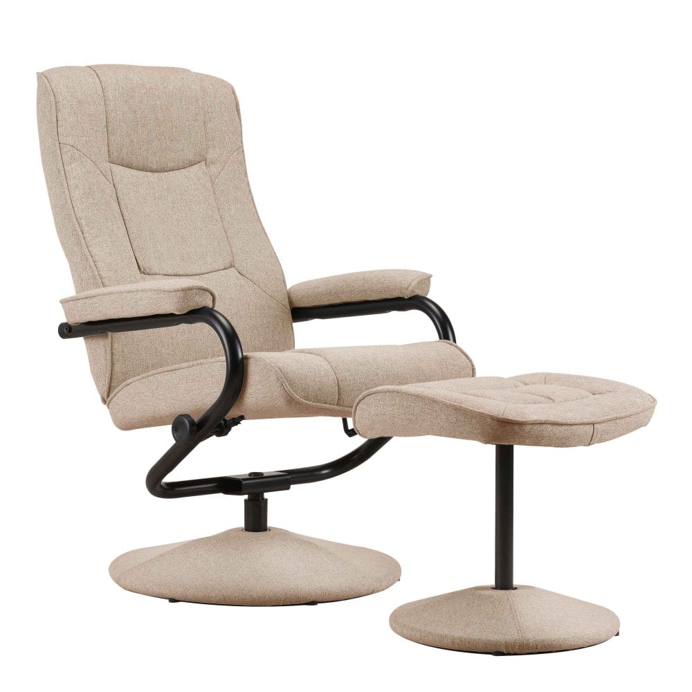 Memphis Swivel Chair & Footstool - Wheat
