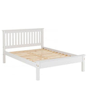 Monaco 4'6" Low End Bed in White