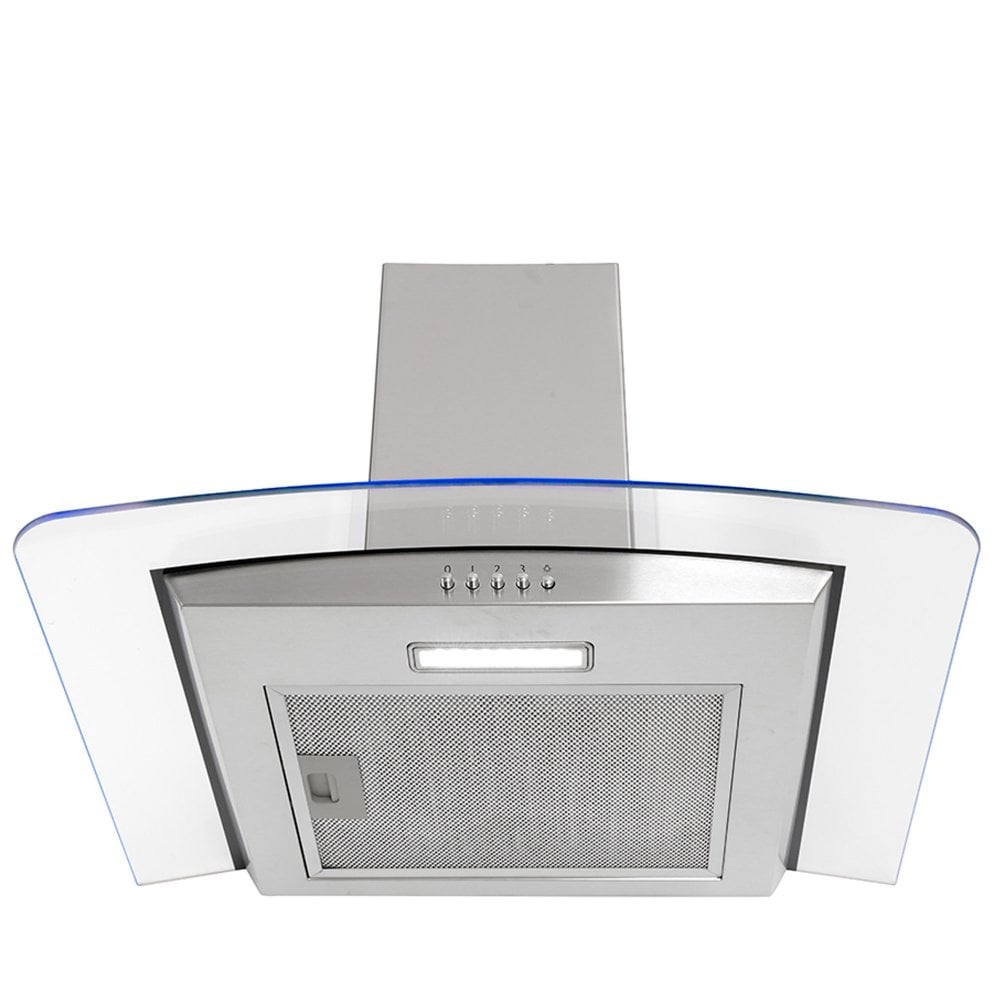 Montpellier MHE600LX 60cm Stainless Steel and Glass Chimney Hood