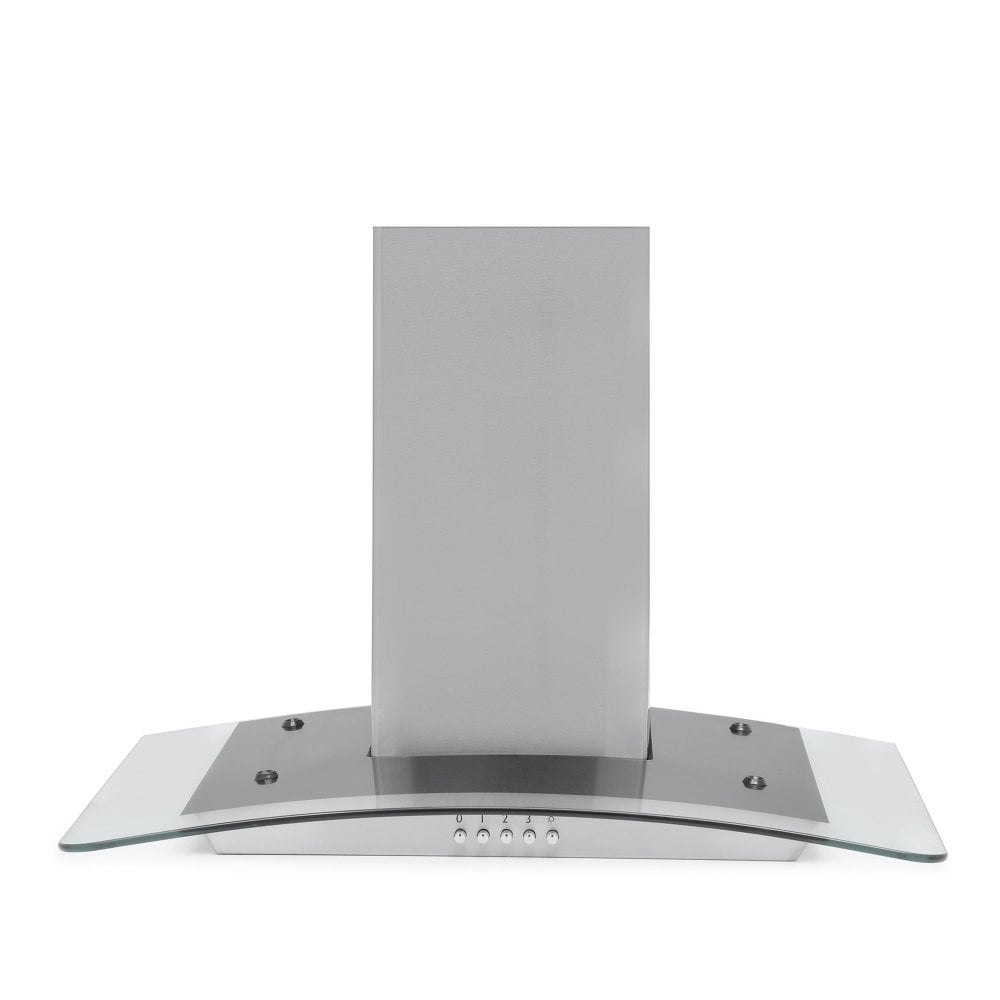 Montpellier MHG600X 60cm Curved Glass Chimney Hood - Stainless Steel