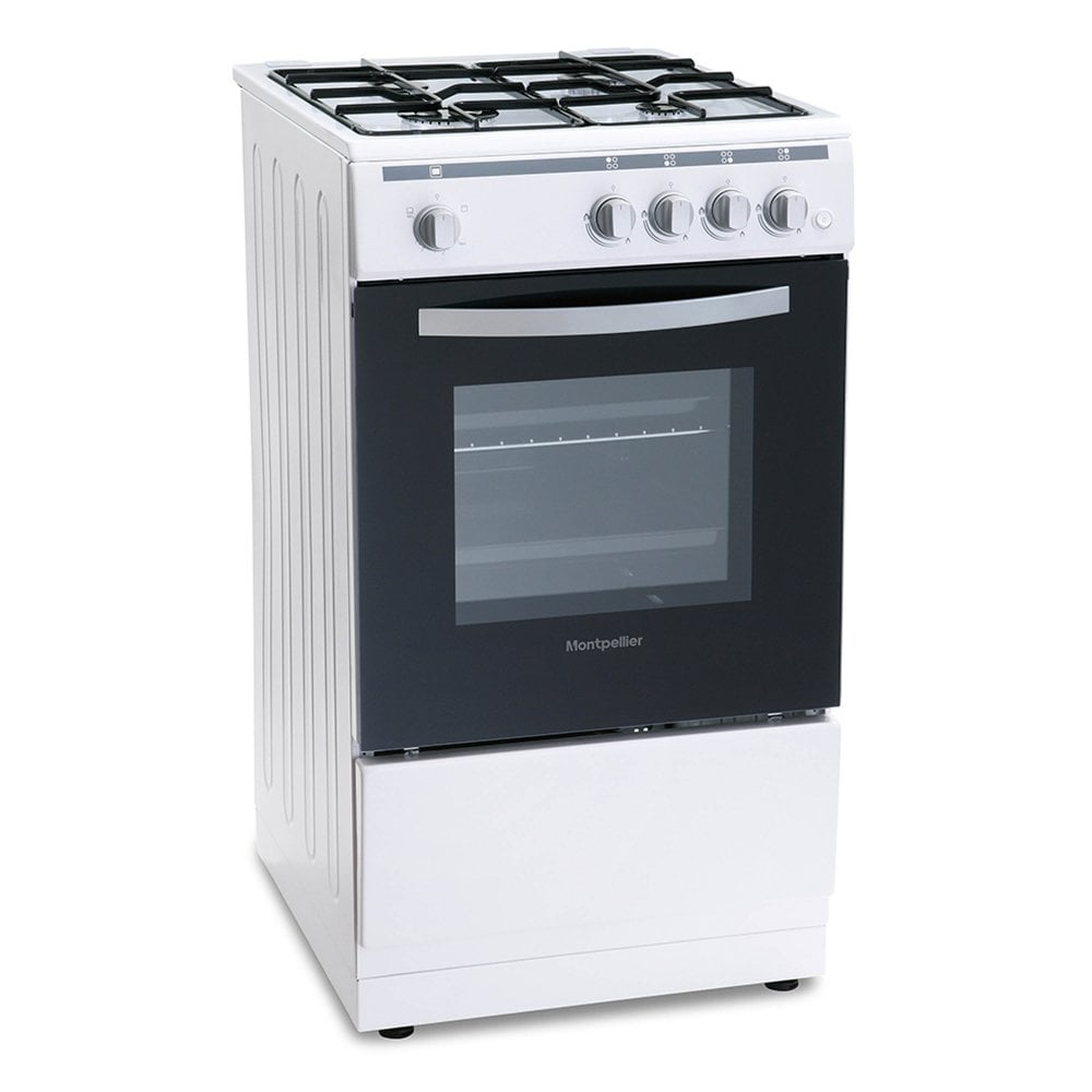 Montpellier MSG50W 50cm Single Cavity Gas Cooker - White