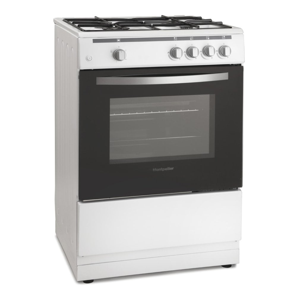 Montpellier MSG60W 60cm Single Cavity Gas Cooker - White