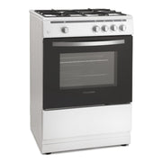 Montpellier MSG60W 60cm Single Cavity Gas Cooker - White