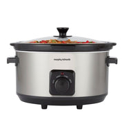 Morphy Richards 461013 6.5Ltr Ceramic Slow Cooker in Brushed Stainless Steel