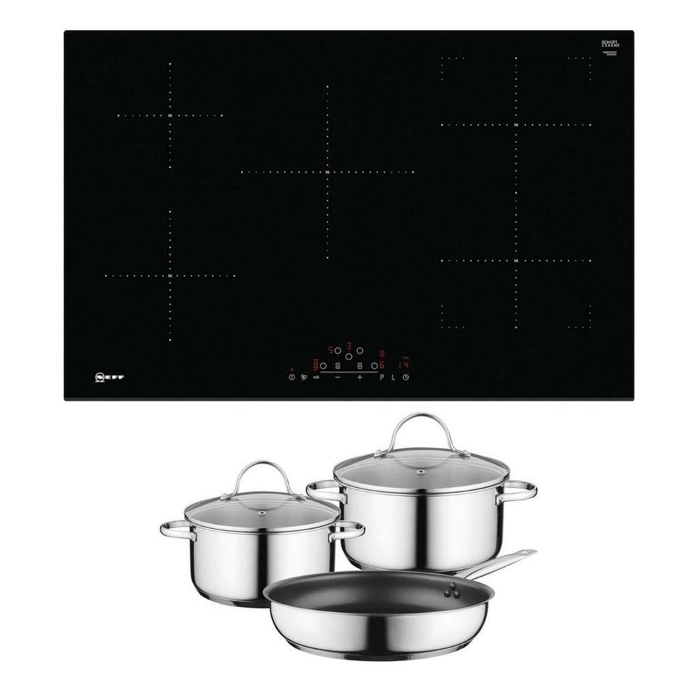 Neff T48FD23X2 N70 80cm Induction Hob with CombiZone