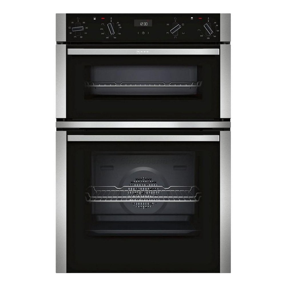 Neff U1ACE2HN0B N50 CircoTherm Built-In Double Oven - Stainless Steel