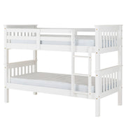 Neptune 3ft Bunk Bed in Oak Effect - White