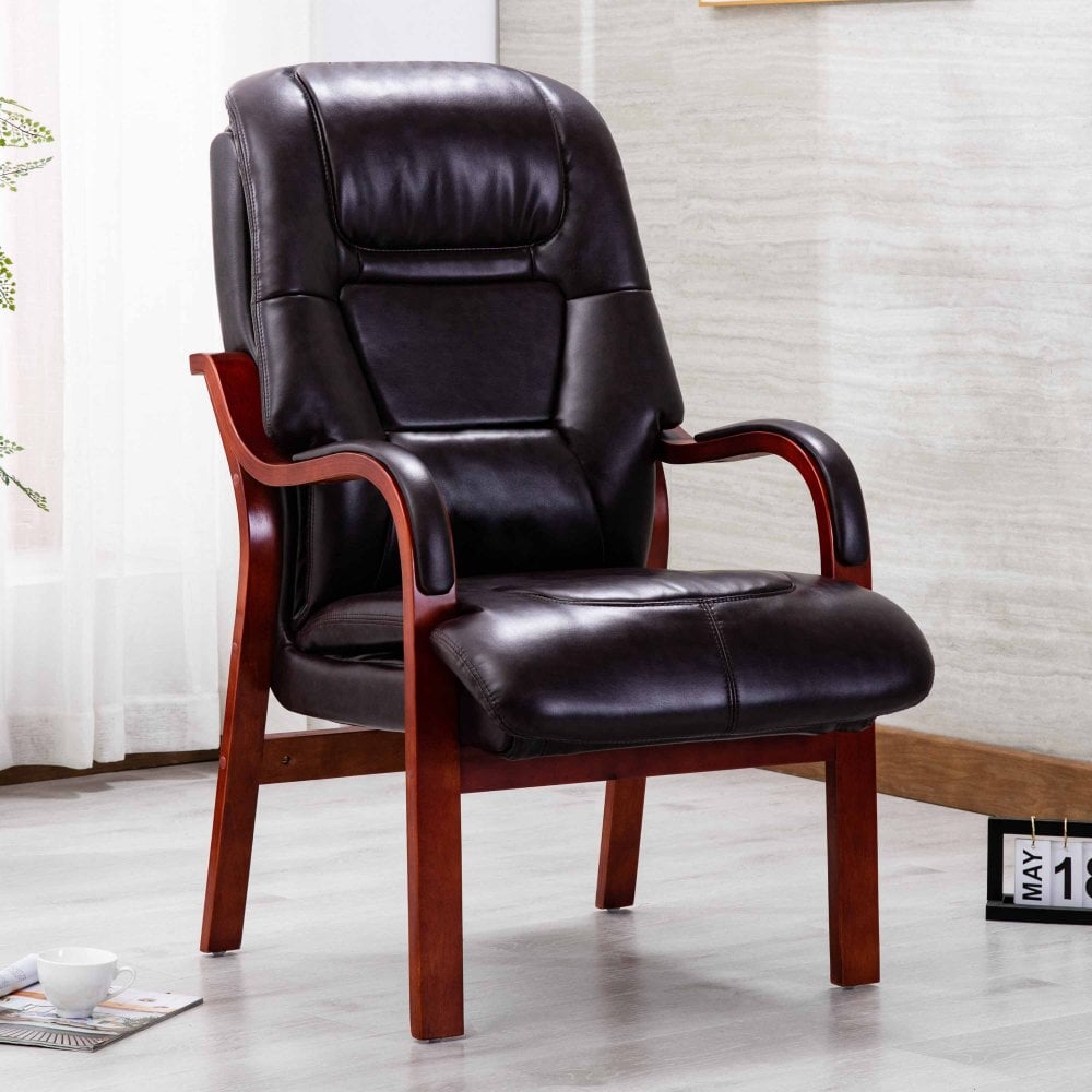 Orthopaedic Chair in Burgundy