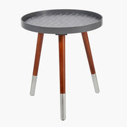 Peretti Steel Grey Pill Design Table