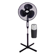 Prem-I-Air 16” Oscillating Pedestal Fan with Remote Control and Timer - Black