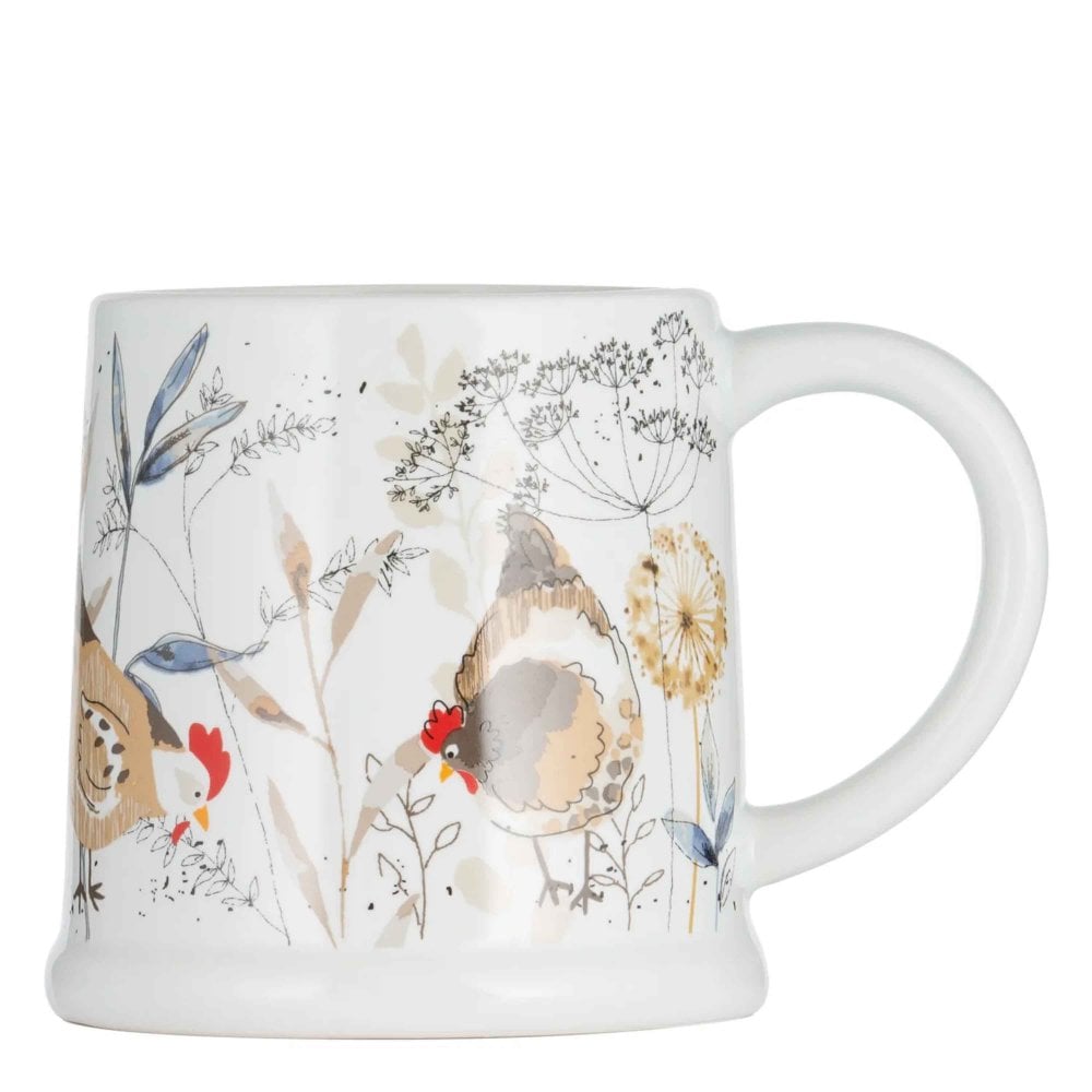Price & Kensington Country Hens Footed Mug - 385ml