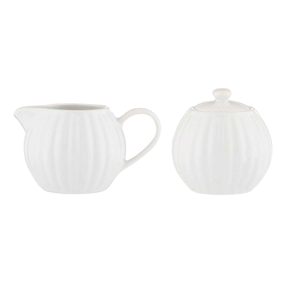Price & Kensington Luxe Milk Jug & Sugar Bowl - White