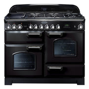Rangemaster CDL110DFFBL/C Classic Deluxe 110cm Dual Fuel Range Cooker in Black