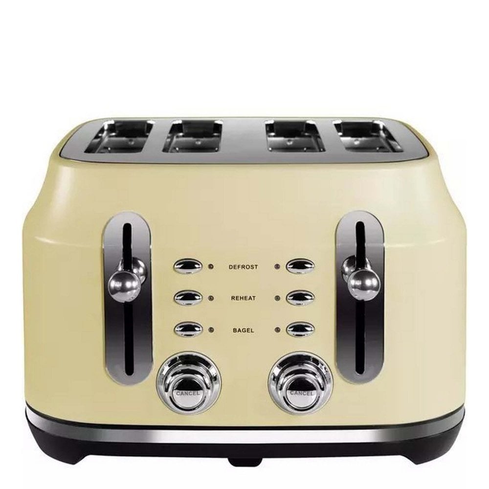 Rangemaster RMCL4S201CM 4 Slice Toaster - Matte Cream