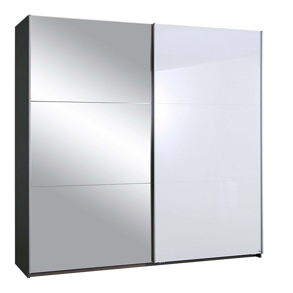 Rauch Halle/Somo 218cm Gliding Wardrobe - Metallic Grey/White