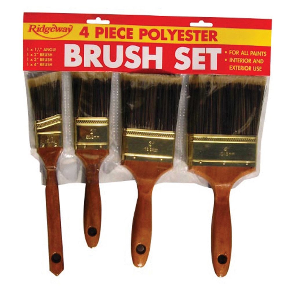 Ridgeway 4 Piece Polyester Brush Set