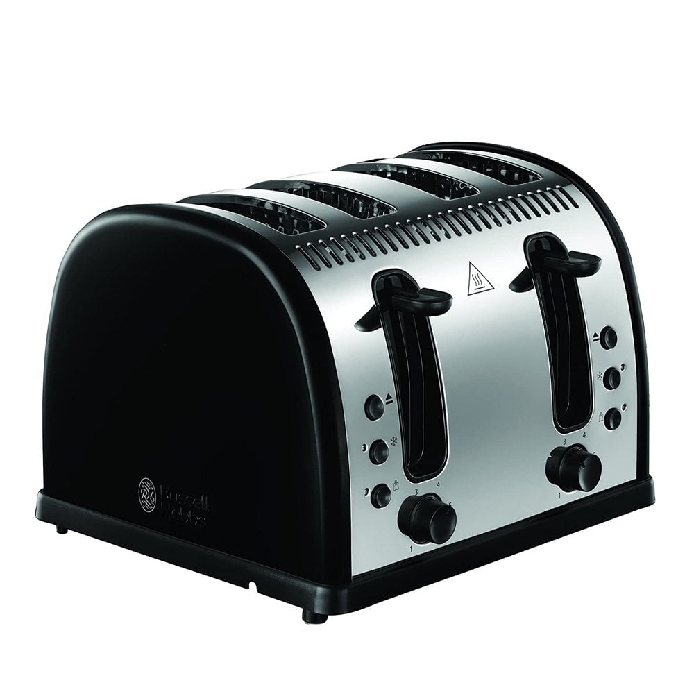 Russell Hobbs 21303 Legacy Metallic Black 4 Slice Toaster