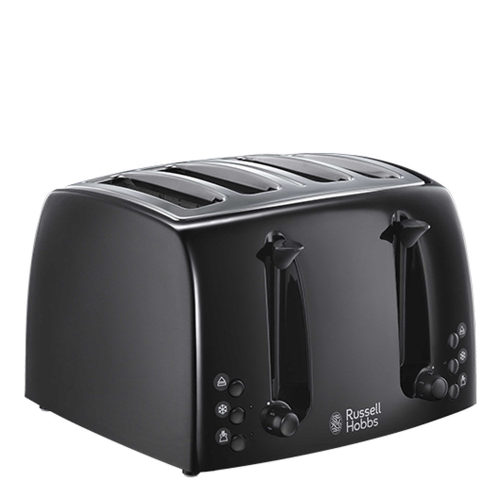 Russell Hobbs 21651 Textures 4 Slice Plastic Toaster - Black