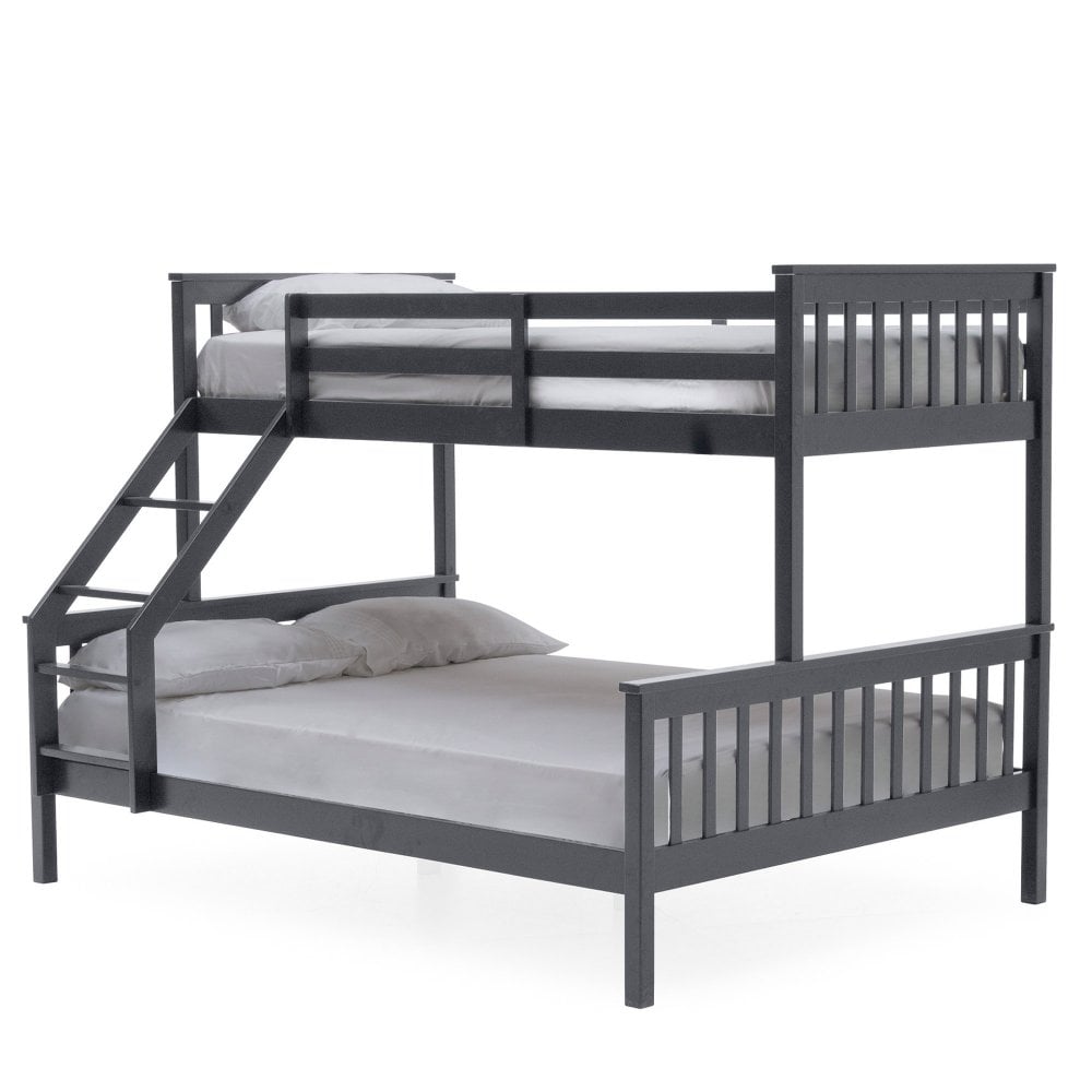 Salix Triple Sleeper Bunk Bed in Grey