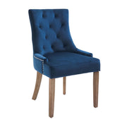Sandy Chair in Brushed Navy Velvet