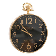 George & Co Wall Clock Antique Brass 53cm