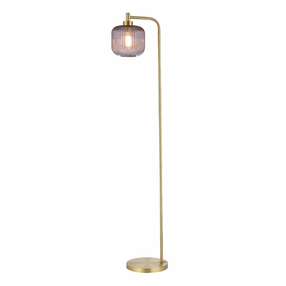 Tara Lane Blake Smoked Glass Floor Lamp - 158cm