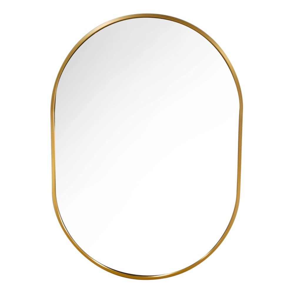 Tara Lane Modena Oval Wall Mirror - Gold 50x70cm