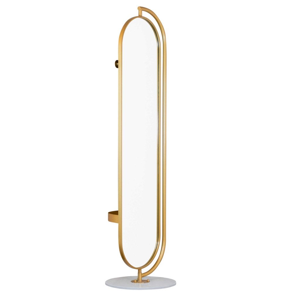 Tara Lane Rotating Mirror with Hangers and Marble Base 175cm