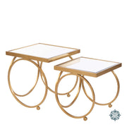 Winston Set of Two Nesting Table Set (Gold)