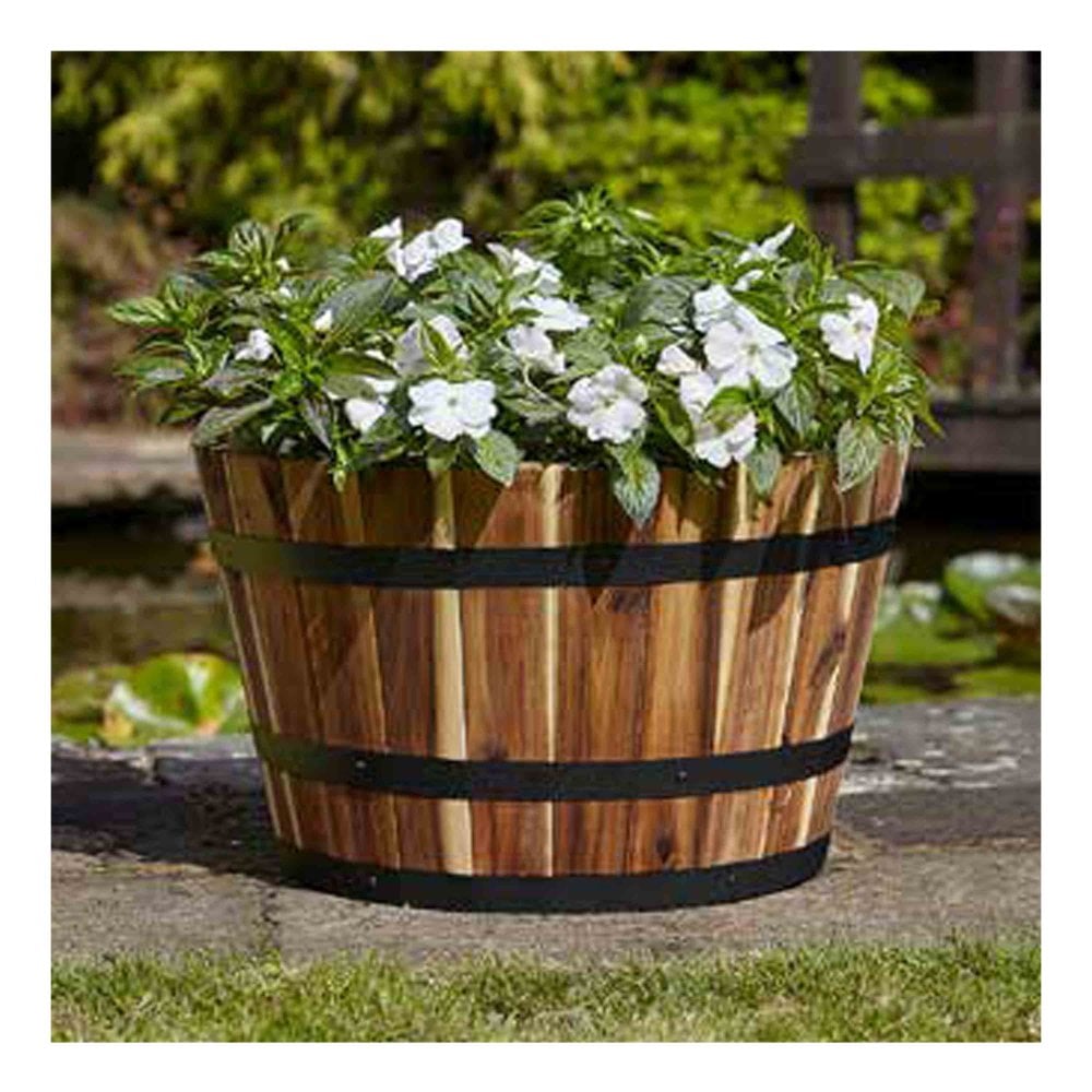 Tom Chambers Applewood Barrel Planter - Medium