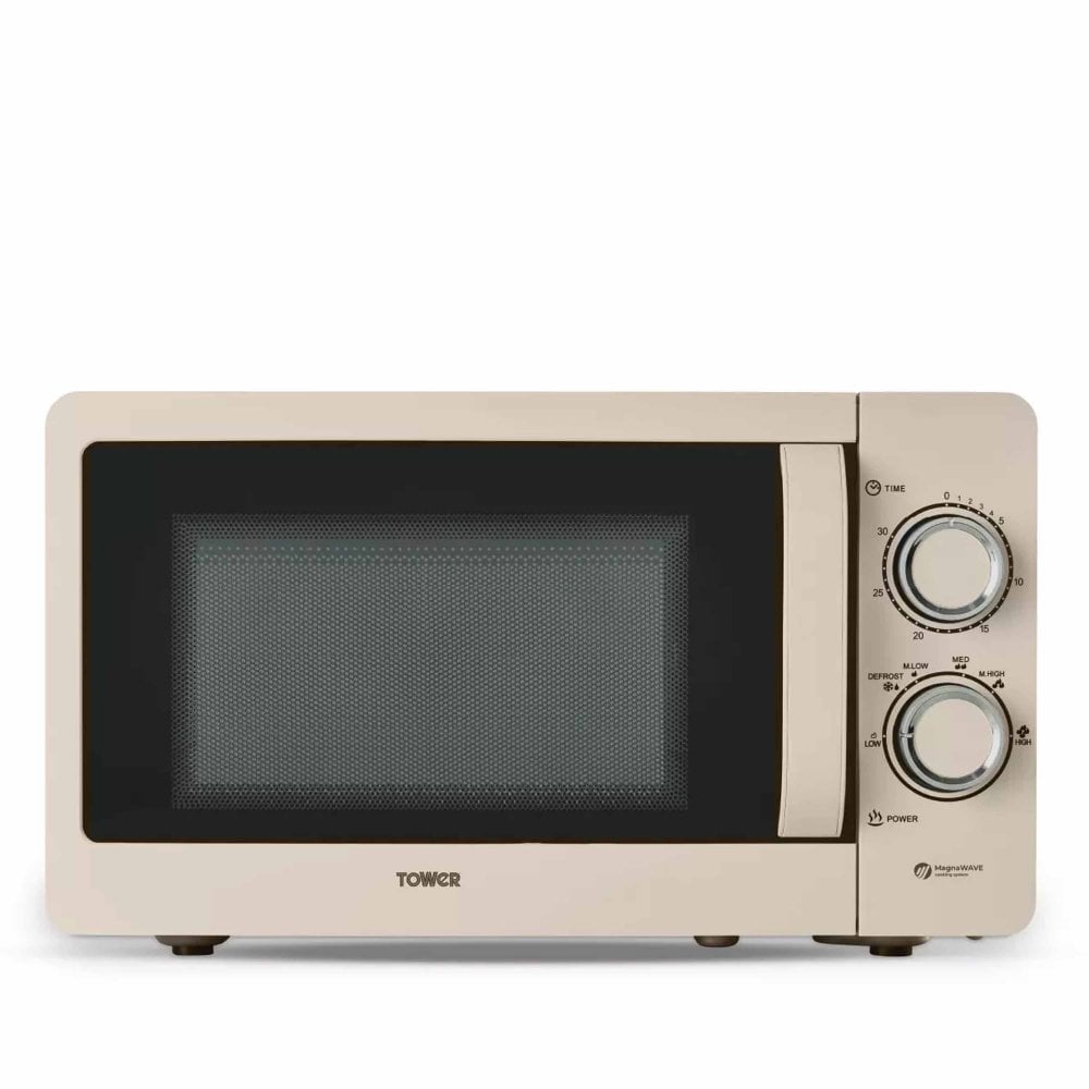 Tower T24042MSH 20Ltr 800W Manual Microwave - Latte