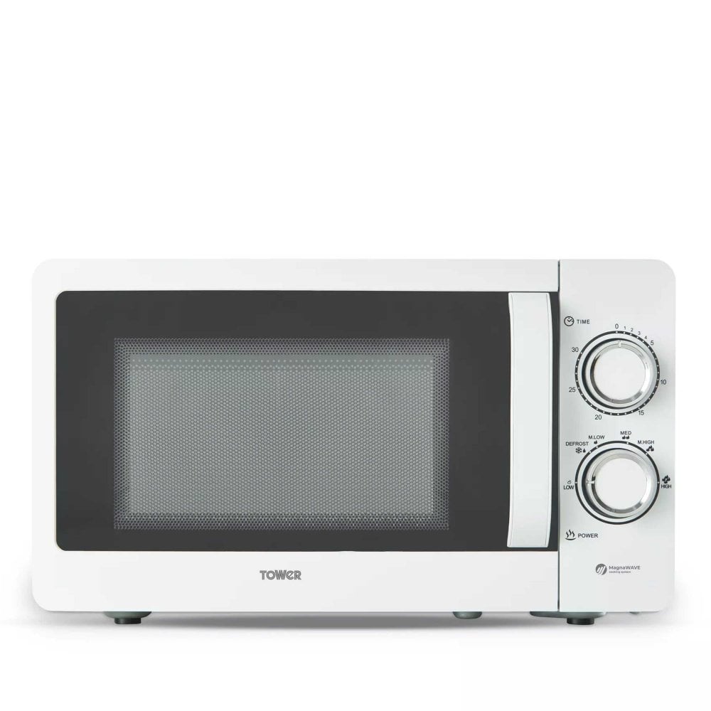 Tower T24042WHT 20Ltr 800W Manual Microwave - White