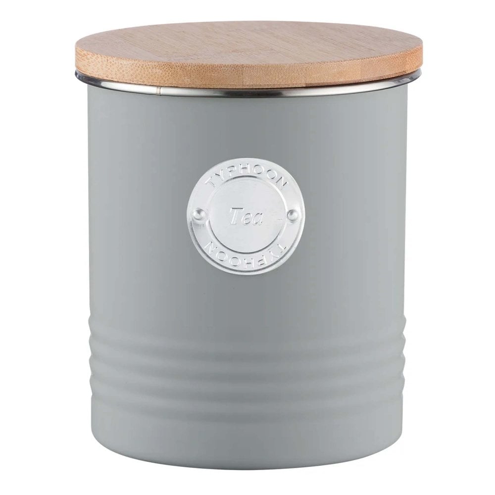 Typhoon Living Grey Tea Canister